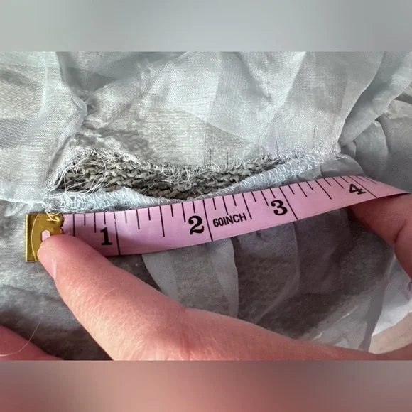 Mac Duggal Light Blue Ruffle Tiered Cut-Out Chiffon Gown Sz: 2 - Picture 15 of 16